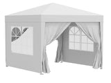 2 x 2 m Garden Pop Up Gazebo, Wedding Party Tent Marquee, Water Resistant Awning Canopy with T3398P310354