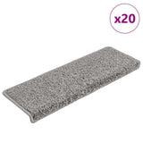 Stair Mats 20 pcs 65x21x4 cm Grey Rectangular Edge 3365851