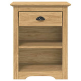 Bedside Cabinet with Drawer BODO Honey Brown 53 x 38.5 x 67 cm 42023478
