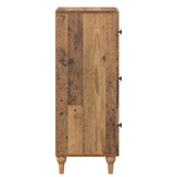 Drawer Cabinet Old Wood 33 x 34.5 x 90 cm Engineered Wood 894163