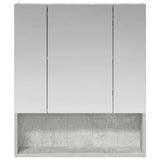 Bathroom Mirror Cabinet Concrete Grey 60 x 14.5 x 70 cm 889186