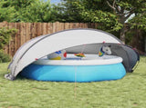 Pool Dome Folding Manual Grey and Orange 336 x 322 x 160 cm 42001103