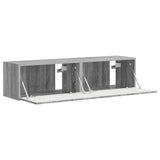 TV Wall Cabinet 2 pcs Grey Sonoma 60 x 31 x 29.5 cm 892202