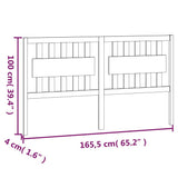 Bed Headboard White Solid pine wood Large Decorative Inlays 818581