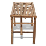 ZNTS Folding Garden Bench 118 cm Bamboo 41503