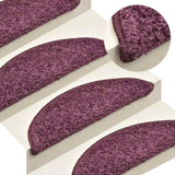 ZNTS Stair Mats 30 pcs Dark Purple 56x17x3 cm 3365811