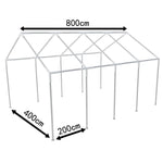 Steel Frame for Party Tent 8 x 4 m 40154
