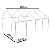 Steel Frame for Party Tent 8 x 4 m 40154