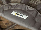 Swivel Egg Chair with Cushions, Foldable Basket Seat and Metal Frame, Indoor Outdoor Lounge Chair T3398P315977