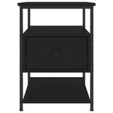 Bedside Cabinets 2 pcs Black 40x42x56 cm Engineered Wood 826024