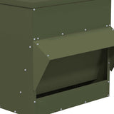 Chicken Feeder Olive Green 40.5 x 45 x 41 cm Cold-Rolled Steel 874667