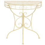 ZNTS Side Table Vintage Style Half Round Metal 72x36x74 cm Gold 245930