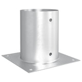 Round Ground Anchor 12 pcs Silver 18 x 18 x15 cm Metal 42030125