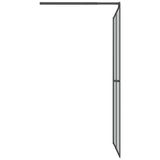 Walk-in Shower Screen 100x195cm Dark Tempered Glass 151886