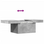 ZNTS Coffee Table Concrete Grey 80x55x40 cm Engineered Wood 840866