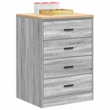 ZNTS Garage Storage Cabinet Grey Sonoma 60x51x85 cm Solid Wood Pine 860603