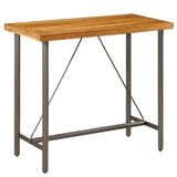ZNTS Bar Table Solid Reclaimed Teak 120x58x106 cm 245804