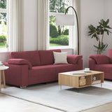 Sofa Set 2 pcs Wine red 219 x 77 x 82 cm Fabric 3324743