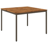 Garden Dinner Table Natural and Coffee 110 x 108.5 x 75 cm 901318