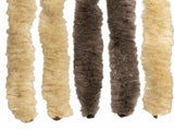 Insect Curtain Chenille Dark Brown and Beige 118 x 220 cm 42034436