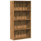 Bookcase Artisian Oak 80x30x152 cm Engineered Wood 857948