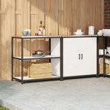 Kitchen Storage Set HATTEM 2 pcs White Cold-rolled Steel 3392653