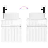 Bathroom Cabinet Set 3 pcs High Gloss White 49 x 44.5 x 65.5 cm 3405781
