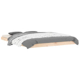 Bed Frame Natural Wood Solid pinewood Double Light Weight 823444