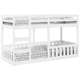 Bunk Bed White 90x200 cm Solid Wood Pine 3308590