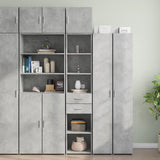 Slim Storage Cabinet Concrete Grey 40x42.5x225 cm Engineered Wood 3281283