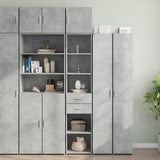 Slim Storage Cabinet Concrete Grey 40x42.5x225 cm Engineered Wood 3281283