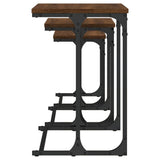 Nesting Coffee Tables 3 pcs Brown Oak Engineered Wood 837821