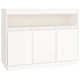 Sideboard White 104.5x34x80 cm Solid Wood Pine 814390