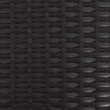 Garden Table Black and Natural 55 x 55 x 37 cm 42035139
