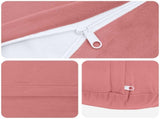 Cushion with Pillow HEERLEN 6 pcs Pink Velvet 929346