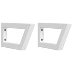 Basin Shelf Wall Mounted Steel and Solid Wood Oak 3302558