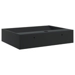 Wash Basin 50x38x11 cm Mineral Cast/Marble Cast Matt Black 155979
