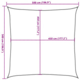 Sunshade Sail 160 g/m Cream 5x5 m HDPE 311168