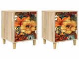 Bedside Cabinet GENNEP 2 pcs Sonoma Oak 36 x 33 x 60 cm 8007282