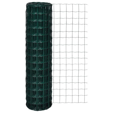 ZNTS Euro Fence Steel 25x1.5 m Green 140581