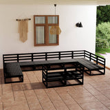 12 Piece Garden Lounge Set Solid Pinewood 3076223