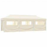 Folding Pop-up Party Tent with 8 Sidewalls 870x291x315 cm Cream 44976