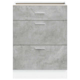 Kitchen Base Cabinet Lyon Concrete Grey Engineered Wood 854253
