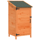 Garden Shed with Roof Brown 59 x 56 x 113.5 cm Solid Fir Wood 42033439
