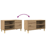Record Cabinet Artisan Oak 84.5x38x48 cm Engineered Wood 857164