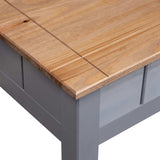 Coffee Table Grey 100x60x43.5 cm Solid Pine Wood Panama Range 282683