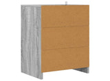 Bedside Table Grey Sonoma 40 x 30 x 467 cm Engineered Wood 888919