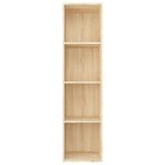 ZNTS Book Cabinet/TV Cabinet Sonoma Oak 36x30x143 cm Engineered Wood 800147