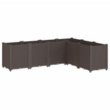Garden Planter Brown 160x120x53 cm PP 367865