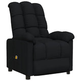 Massage Chair Black Fabric 289808